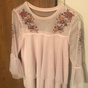 Knit Embroidered Top